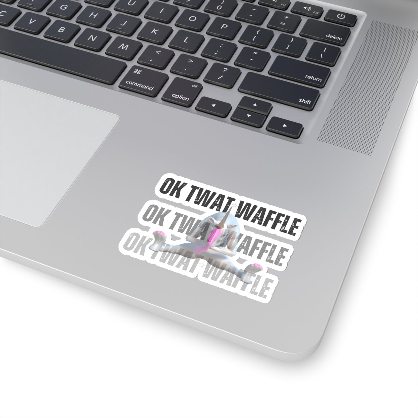 Offbeat One-of-a-Kind 'OK Twat Waffle' Kiss-Cut Stickers