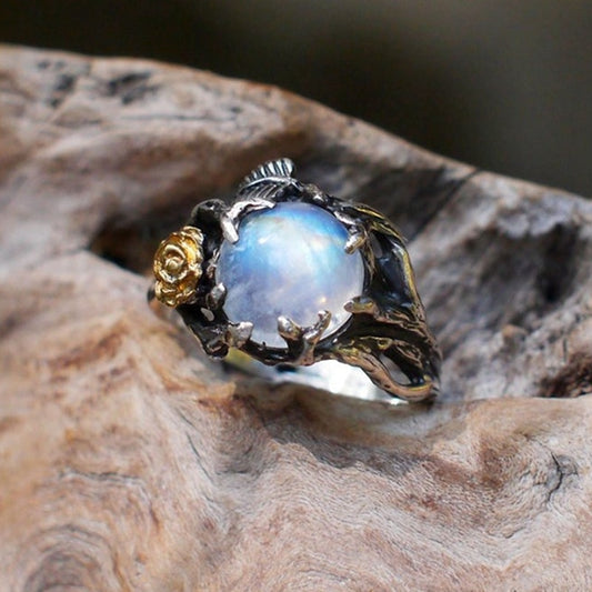 Vintage Style Moonstone Ring