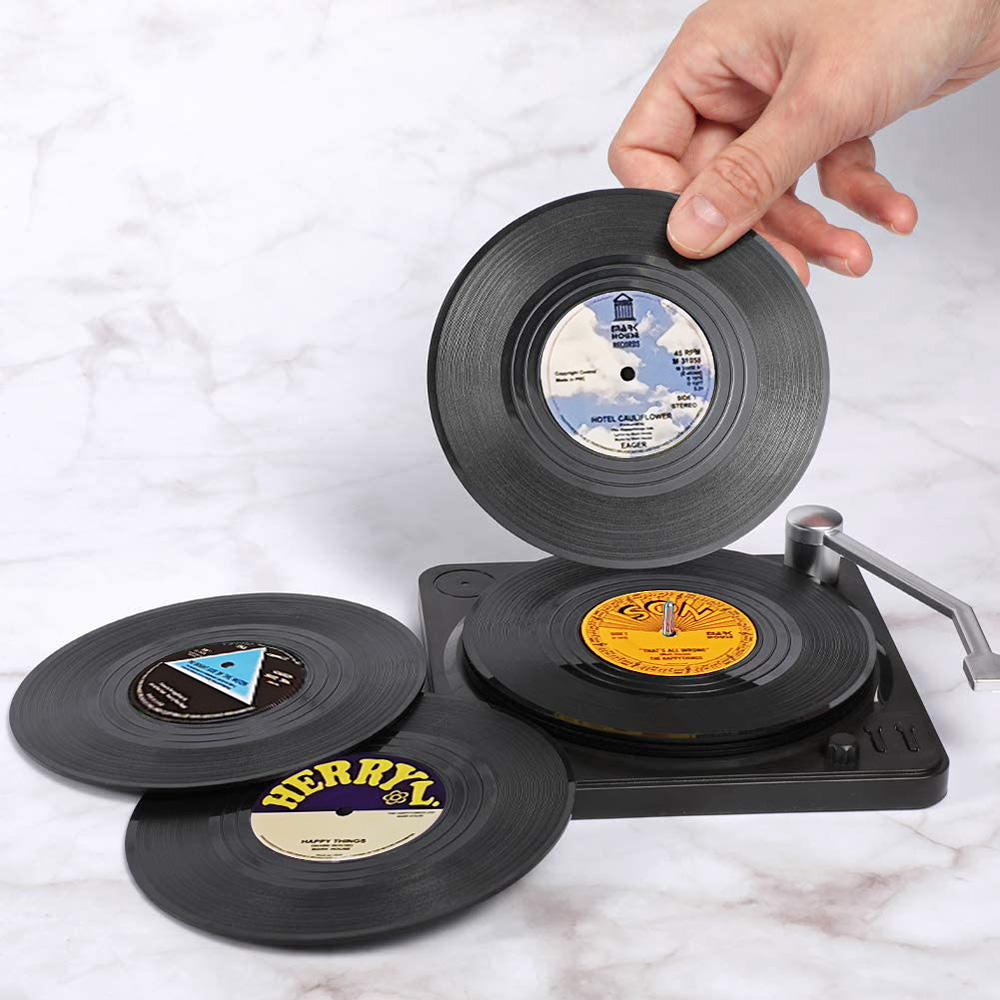 Vinyl Record Coasters