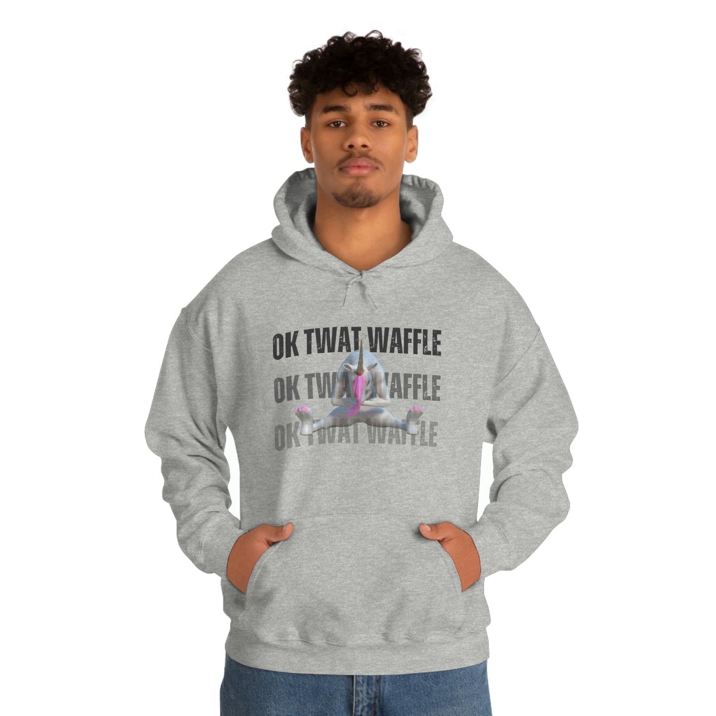 Offbeat One-of-a-Kind 'OK Twat Waffle' Unisex Heavy Blend™ Hoodie